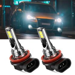 2pcs H8 H11 Car Led Fog Light Bulbs 6000k White Fog Lamps H4/h7/h1/9005/hb3/9006/hb4 Car Lights