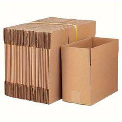 Value Pack 100pcs Corrugated Cardboard Paper Box, Shipping Box, 8x6x4 Inches (20.3x15.2x10cm), Small Mailing Box, Packaging Box, Storage And Delivery Box