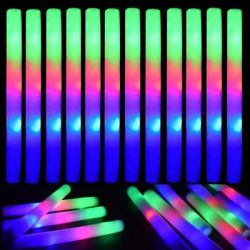 60pcs LED Foam Glow Sticks lampeggiante Glow Batons Cheer Tube Glow in The Dark forniture per feste