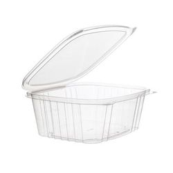 Eco Products EP-RCH32 32 oz Deli Container w/ Hinged Lid - PLA, Clear