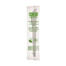 Eco Products EP-S011-W 6" Plantware Disposable Knife - PLA, White, Case of 1000
