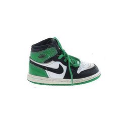 Air Jordan Sneakers: Green Shoes - Kids Boy's Size 7 1/2