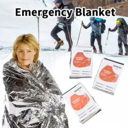 Coperta di salvataggio di emergenza all'aperto impermeabile tenere in caldo coperta di sopravvivenza