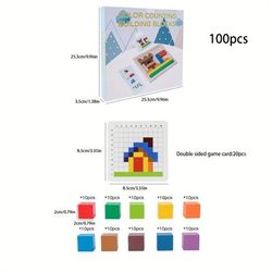 TEMU 100pcs Wooden Colored Counting Blocks - Early Childhood Enlightenment Teaching Aids To Color , Thinking & ! As , Chrismas Gift