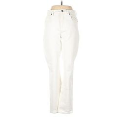 Everlane Jeans - High Rise: Ivory Bottoms - Women's Size 27 Tall