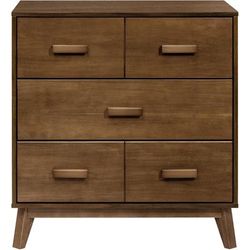 Babyletto Scoot 3-Drawer Changer Dresser w/Removable Changing Tray - Natural Walnut