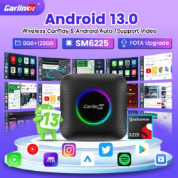 Carlinkit-Smart Ai Box 8 + 128 Go Android 13 Sans fil Adaptateur Auto Qcm6225 Tyor 8-Core