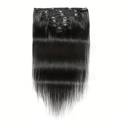 Straight Clip In Human Hair Extensions 8pcs/set Double Weft 18 Clips In Straight Hair Extensions 8-26 Inch