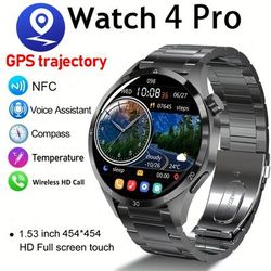 2024 New Gps Smartwatch Men Gt4 Pro+1.53-inch Amoled 360 * 360 Hd Screen Wireless Call Nfc Smartwatch Women