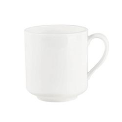 Mikasa Hospitality 5315882 12 oz Gordon Mug - Bone China, White