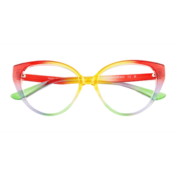 Unisex s horn Multicolor Plastic Prescription eyeglasses - Eyebuydirect s Pride On