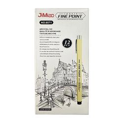 TEMU 12-pack Of Drawing Pens: Anime, Sketching, Calligraphy, And More - Art Supplies For Artists, Designers, And Office/school Use