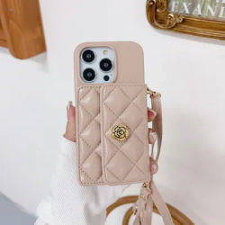Crossbody PU Leather Wallet with Card Holder Phone Case for IPhone 16 15 14 Plus 13 12 11 Pro Max