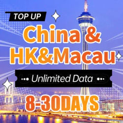 Prepaid Phone SIM Card China Mainland+HK+Macau 4G Unlimited Data internet SIM Card support eSIM access to ins fb whatsapp google