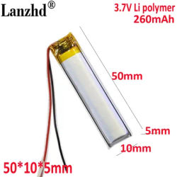 551050 551053 561150 601050 701050 For Bluetooth headset 260mAh instrument battery toy Bluetooth headset LED battery