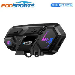 Fodsports M1-S Pro Motorcycle Bluetooth Intercom Helmet Headset Wireless Interphone,10 Riders 2000M