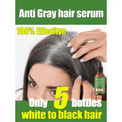 Anti-grey hair essence Serum treatment restore natural hair color and restore healthy White To Black hair