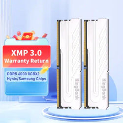 KingBank DDR5 RAM 8GBX2 8gb 6000MHz Select chip XMP 3.0 Memory RAM UDIMM Desktop Internal Memory Dual-channel for PC