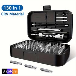 Mr Tools 130 In 1 Screwdriver Set With 117 Magnetic Screw Bits, Precision Repair Tools Set For Phone Watch Laptop, Birthday Gifts Christmas Gifts