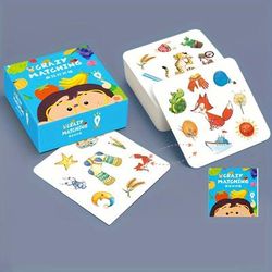 TEMU 1 Set Creative Card Items Matching Cards, Children's Concentration Training Toys Educational Enlightenment Board Games Parent-child Game Cards Christmas Gift