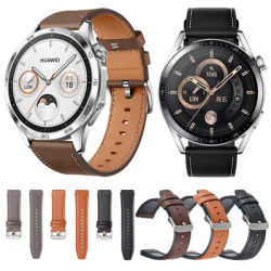 Cinturini in pelle + Silicone da 22mm per HUAWEI WATCH GT 4 46mm WATCH 4 Pro GT 3 GT2 Pro Buds