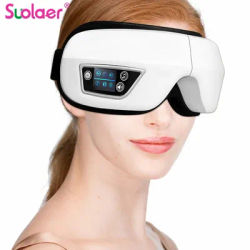 6D Smart Airbag Vibration Eye Massager strumenti per la cura degli occhi riscaldamento Bluetooth