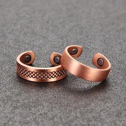 1pc Lymphatic Drainage Copper Rings, Magnetic Lymph Detox Ring, 99.99% Solid Pure Copper Jewelry Gift