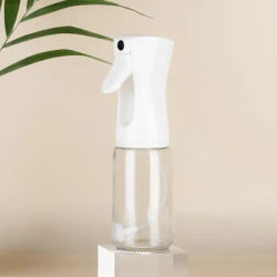 1 Pcs 200ml Empty White/Black Refillable Spray Oil Glass Bottle Sprayer for Cooking Glass Oil Dispenser Bottle Spray Mister