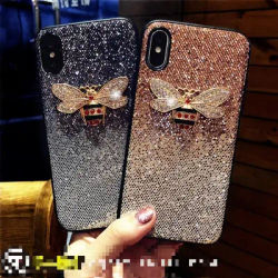 Custodia per telefono Bling sfumata ape 3d moda per Iphone 14 13 12X11 pro Xs Max Xr 10 8 7 6 6s