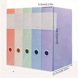 TEMU 5pcs 5 Colors/set Thickened File Box - Data Storage Box For , Documents, Accounting, Personnel, Bank, Large Capacity Office Storage Storage Box