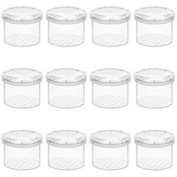 TEMU 12pcs Plastic Insect Boxes With Lids, Mesh Insect Observation Containers, Reusable Insect Keeping Cases, For , Ladybug, Grasshopper, Cricket, Ant, Bee, Animal Enclosures For Scientific Study And