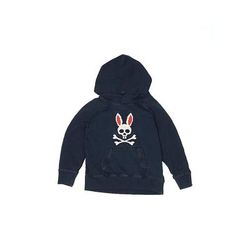 Psycho Bunny Pullover Hoodie: Blue Tops - Kids Boy's Size 4