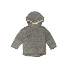 Baby Gap Snow Jacket: Gray Solid Sporting & Activewear - Kids Girl's Size 4