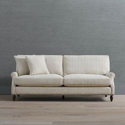 Kahli Sofa - Chocolate Brown Beatrix Fabric, 84" Standard - Frontgate