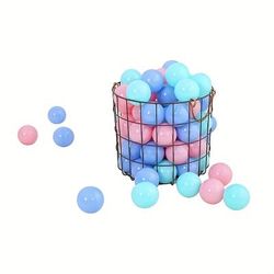 TEMU /100pcs Macaron Tri-color Ocean Balls, Plastic Toy Balls, Balls, Suitable For Birthday Party Swimming Pools Christmas, Gift