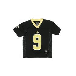 NFL Short Sleeve Jersey: Black Sporting & Activewear - Kids Girl's Size 8