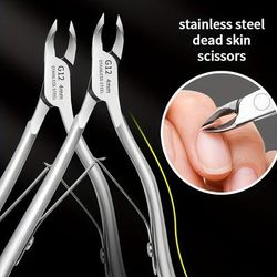 TEMU 1pc Dead Cut Manicure Shop Special Stainless Steel Dead Pliers Full Set Finger Nail Trimming Spikes Nail Clippers Trimming Finger Nail Art