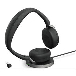 Jabra Evolve2 65 Flex Link380c MS Stereo Headset with Wireless Charger