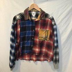 Urban Outfitters Tops | Bdg Urban Outfitters Women Size Small Burgundy/Yellow Plaid Shirt | Color: Gold/Red | Size: S