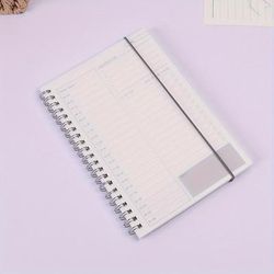 TEMU 1pc Simple Planner Notebook, Time Management Notebook, Self-discipline Schedule Notebook