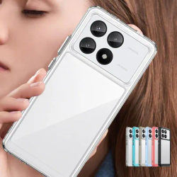 For Poco F6 Pro Case Cover Xiaomi Poco F6 Pro Capas Phone Bumper Armor Shockproof Transparent Colour Clear Fundas Poco F6 Pro