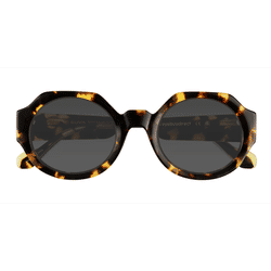 Unisex s round Spotty Tortoise Acetate Prescription sunglasses - Eyebuydirect s Ellison