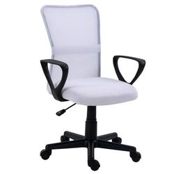 Sedia da scrivania in tessuto bianca