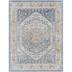 Tappeto Vintage Lavabile in Lavatrice Blu/Grigio 160x213