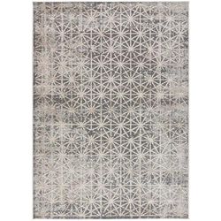 Tappeto geometrico grigio/beige 160x230 cm