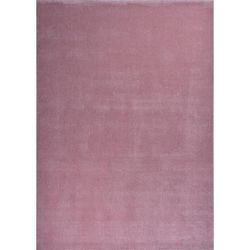 Tappeto monocolore a pelo corto - rosa - 160x230 cm