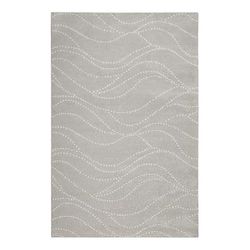 Tappeto in velluto - disegno in rilievo ecrù su fondo beige 80x150