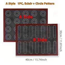 TEMU Black Background Hollow Baking Mat Collection