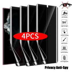 4Pcs Anti Spy Hydrogel Film For Samsung Galaxy S20 Plus S21 FE S22 S23 S24 Ultra Plus Note 10 20