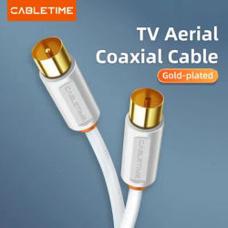CABLETIME TV Cable M/F 3C2V Video Cable For High-definition Television HD High Quality Antenna TV STB Digital TV Line C268